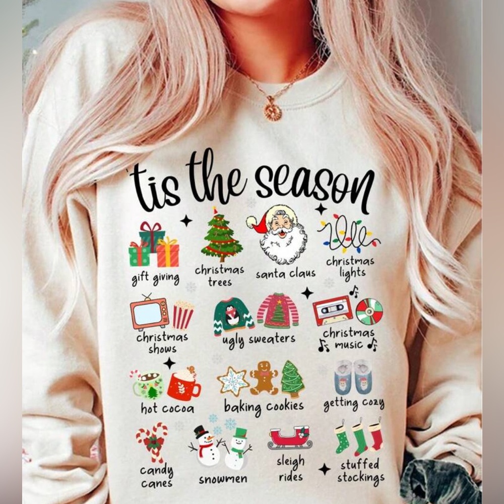 Tis the Season crew Neck  Sweater